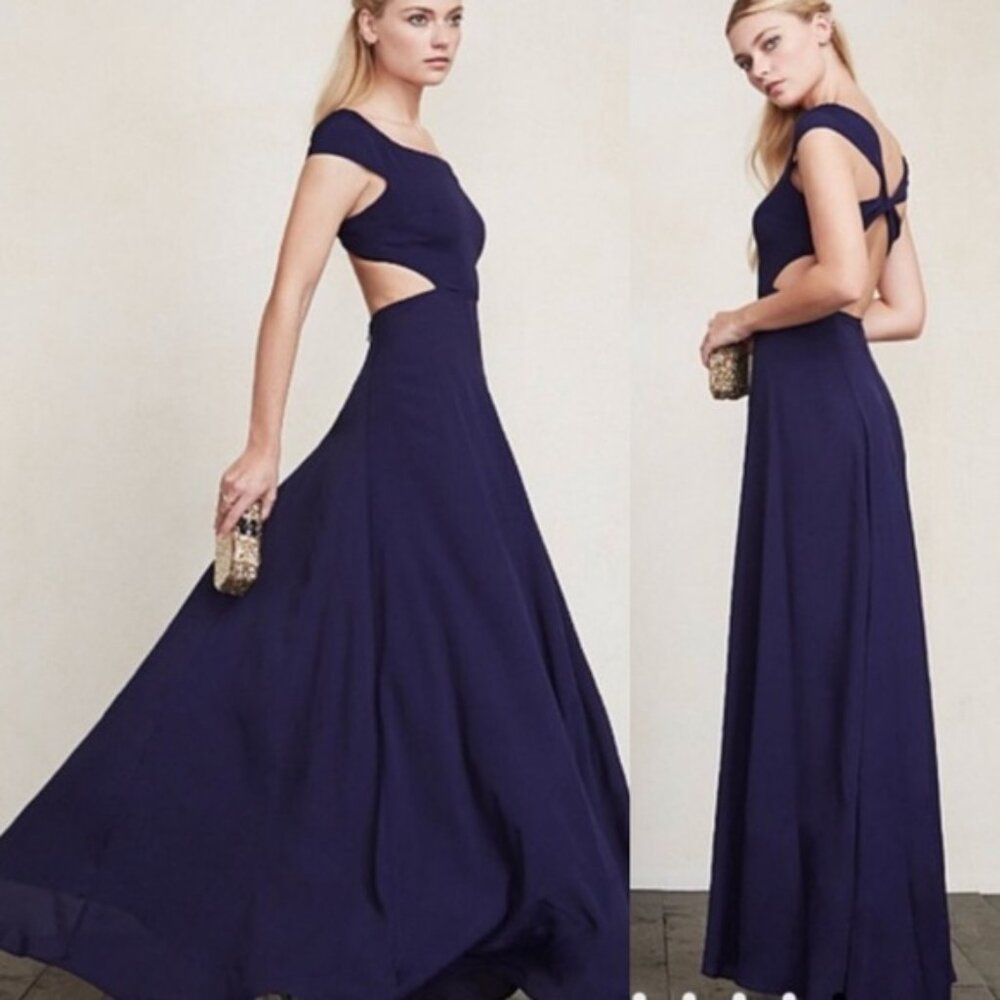 NWT REFORMATION Sera Dress in Sapphire